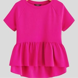 5 for $20🫟🛍️🔵 Hi-Low Babydoll Top. Size Small. NWOT